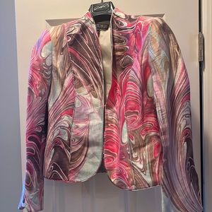 Lafayette 148 beauty fulmatble print jacket